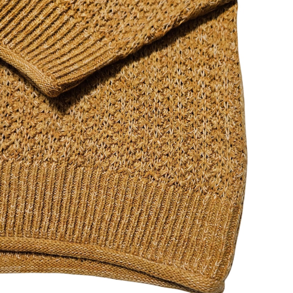 Universal Thread Womens L Gold Knit Crew Neck Long Sleeve Casual Sweater - Picture 5 of 10